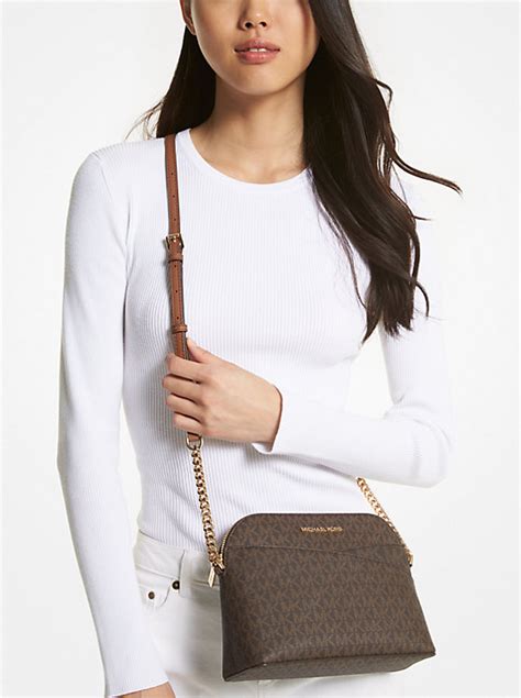 michael kors jet set travel small tan cross body bag|michael kors jet set vanilla.